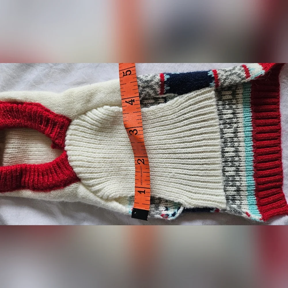 Dog Polar Bear Knit Hoodie XXS